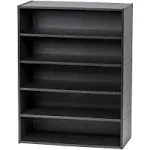 Iris 5 Shelf Storage Organizer Black