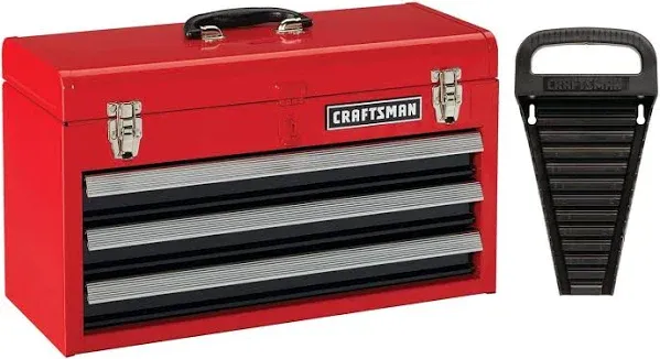 Craftsman 3Drawer Portable Tool Chest with Wrench Organizer