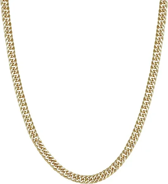 Men's Sterling Silver Miami 4.6mm Cuban Curb Chain Necklace