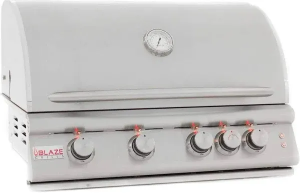 Blaze 40 Inch 5 Burner Built-In Natural Gas Grill