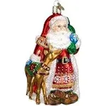 Old World Christmas Nordic Santa Glass Ornament