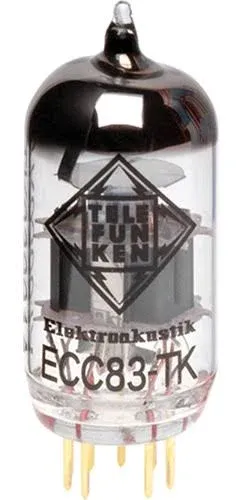 Telefunken ECC83-TK/12AX7 Black Diamond Series Vacuum Tubes