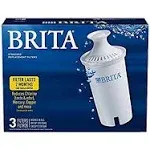 Brita 3 Count Water Filter Pitcher Advanced Replacement Filters (Packaging May Vary) (3 Pack)