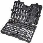 KVM Tools KV53PN74 Socket Set, 3/8 in, 1/2 in Drive Size, (17) 6-Point, (38) 12-Point SAE, Metric, 127-Piece