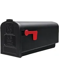 Gibraltar Mailboxes Parsons Medium Capacity Rust-Proof Plastic Post-Mount Mailbox