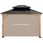 CoastShade Gazebo Replacement Curtain for 8x8 or 10x10 or 10x12 Outdoor Gazebo67FT HeightOnly 1 Panel SidewallAutumn Gazebo