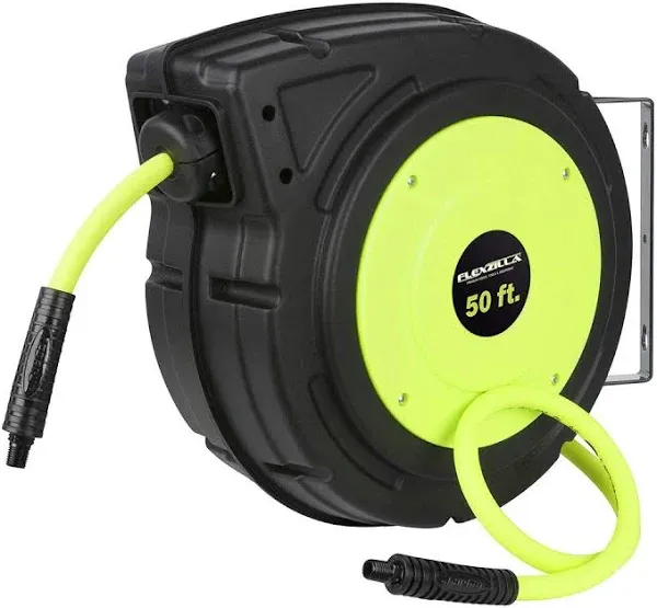 Flexzilla Enclosed Plastic Retractable Air Hose Reel 3/8" x 50'