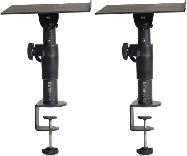 Gator Frameworks GFWSPKSTMNDSKC<wbr/>MP Clamp-On Studio Monitor Stand (Pair)