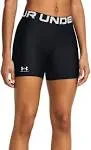 Women's Under Armour Heatgear Middy Shorts Large Black/White