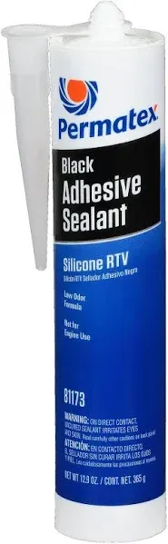 Permatex 81173 Black Silicone Adhesive Sealant 12.9 oz