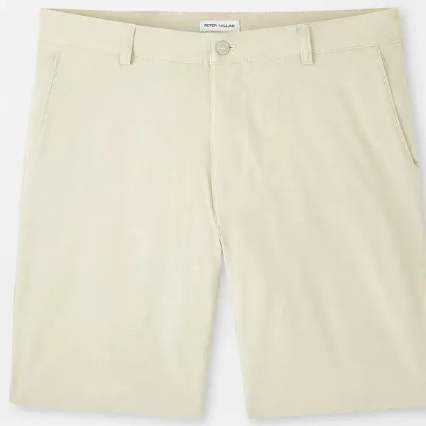 Peter Millar Shackleford Hybrid Shorts Size 33 Light Blue ME0EP01 Inseam 10” NWT