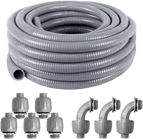 3/4 Inch 25 Foot Electrical Conduit Kitflexible Non Metallic Liquid Tight Electr