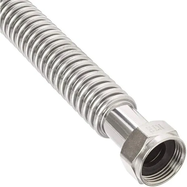 CMI Corrugated Flexible Water Line Heavy Duty Stainless Steel Bendable 18&#034; 