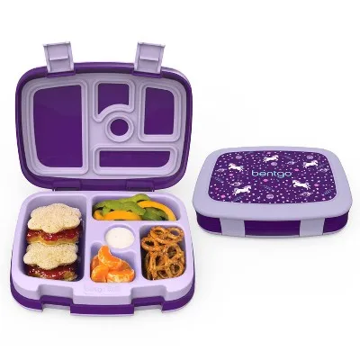 Bentgo Kids' Prints Leakproof, 5 Compartment Bento-Style Lunch Box