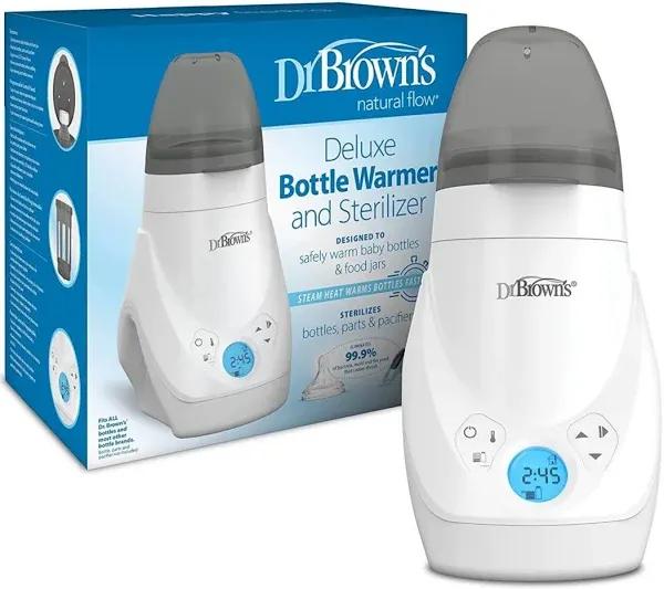 Dr. Brown&#039;s Deluxe Baby Bottle Warmer &amp; Sterilizer - White