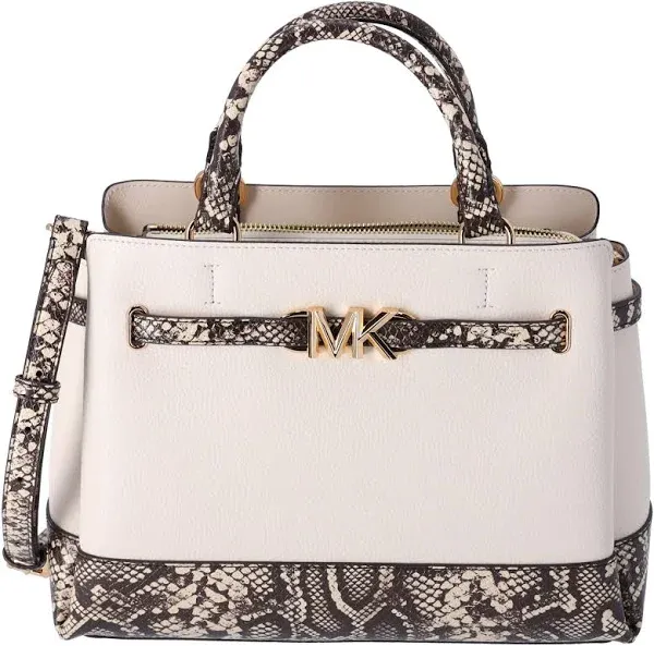 Michael Kors Reed Large Center Zip Satchel Crossbody Bag