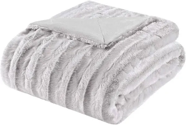 Madison Park Duke Long Fur Throw