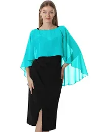 Hotshawl Capelets for women Chiffon Cape Shawls and Wraps for Evening Dress Wedding Capes Cover Up