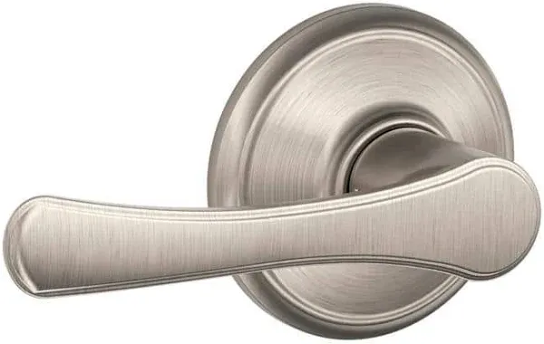 Schlage F10 VLA 619 Avila Door Lever, Hall & Closet Passage Lock, Satin Nickel