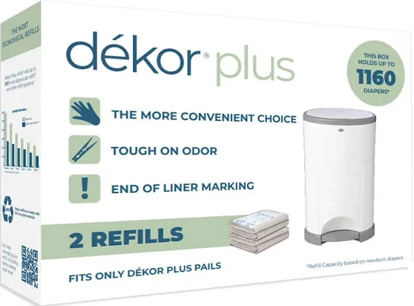 Dekor Plus Diaper Pail Refills Refill