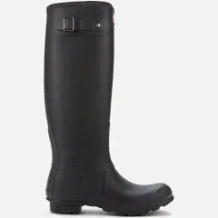 Hunter Women's Original Tall Rain Boots,Black (Matte) Size 10