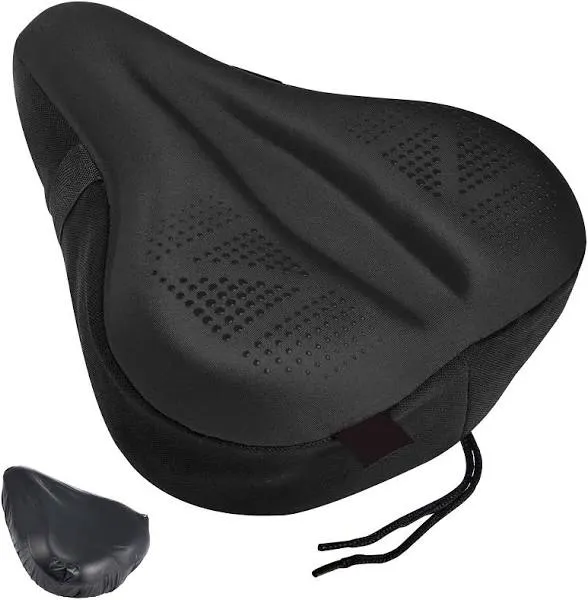 Zacro Bike Seat Cover Big Size Gel Padded Wide Cushion for Bike Saddle