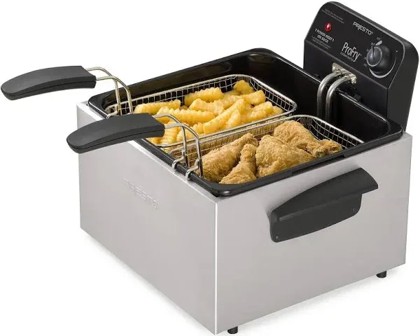 Presto Dual Basket ProFry Immersion Element Deep Fryer