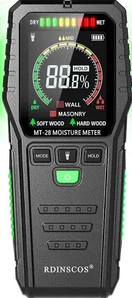 Pinless Wood Moisture Meters Water Leak Detector for Lumber Concrete Building -W