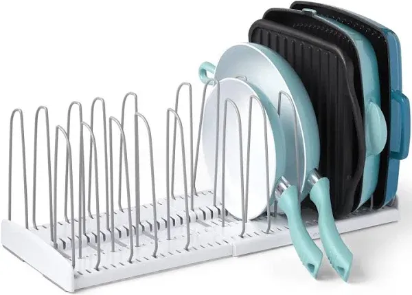 Youcopia® StoreMore Expandable Cookware Rack in White