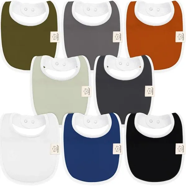 KeaBabies 8-Pack Baby Drool Bibs in Nordic