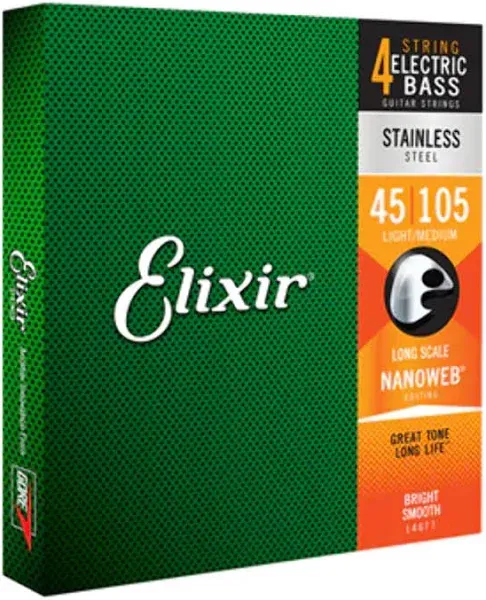 Elixir 14677 Bass Strings 45-105  favorable buying at our shop