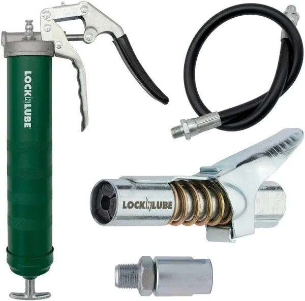 LockNLube Spin-On Lever Grease Gun LNL155