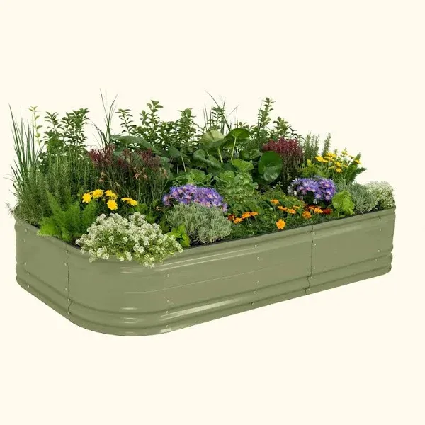 17" Tall 10 In 1 Jumbo Novel Modular Metal Raised Garden Bed Kit