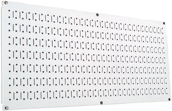 Pegboard 16in x 32in Horizontal Black Metal Pegboard Tool Board Panel