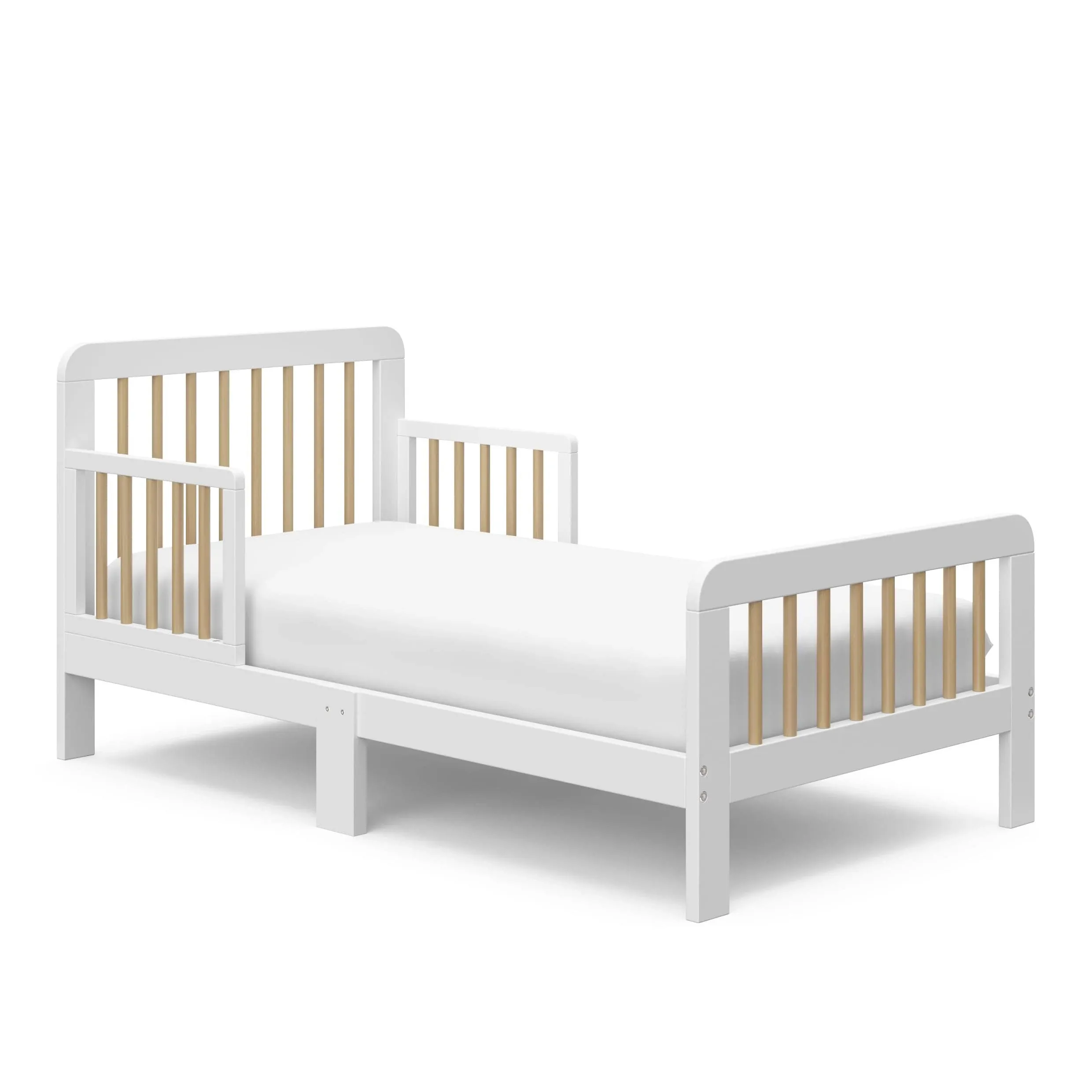 Storkcraft Pasadena Toddler Bed - White with Driftwood