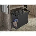 Rev-A-Shelf CSOHSL-24-1 Sidelines 14" Canvas Pull Out Hamper for Custom Closet Systems - Black