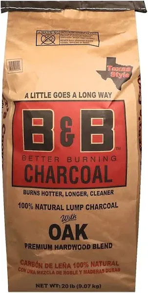 B&B Charcoal Oak Lump Charcoal