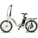 Ecotric Starfish 20" 350W Lightweight Electric City Bike - C-STA20LED-W-Z