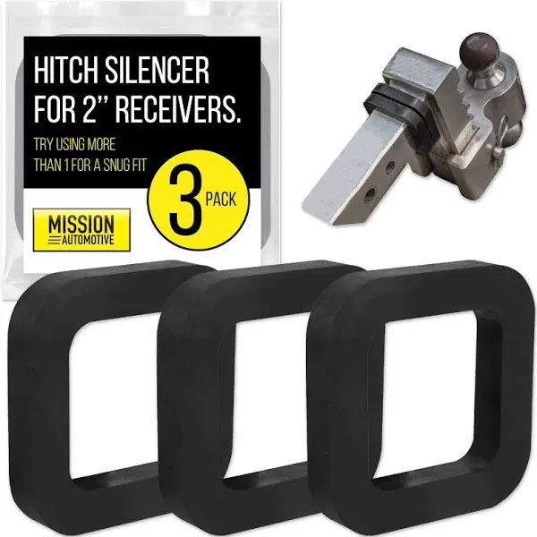 Impresa 3 Pack 2 Inch Hitch Receiver Silencer Pad