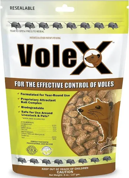 VoleX® - Kills All Species of Voles - Safe for Use Around People and Pets