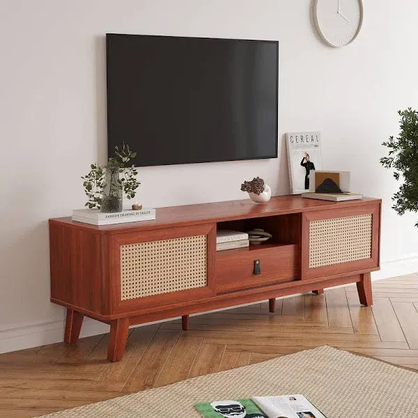 Soohow Boho Natural Rattan TV Stand