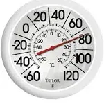 Taylor Dial Thermometer Plastic White