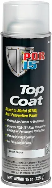 Black POR-15 Top Coat Paint