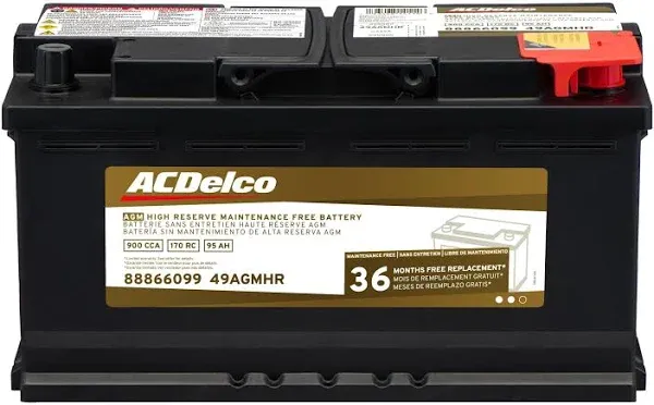 ACDelco Professional High Reserve AGM Battery Group 49