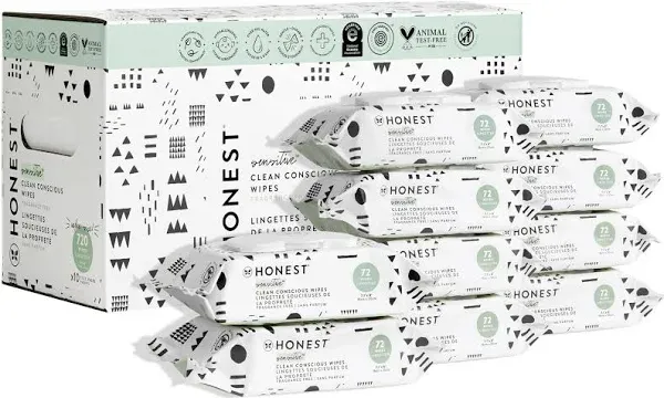 The Honest Company Plant-Based Wipes - 144 Each