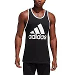 Adidas Men's Badge of Sport Classic Tank, Black/White, Medium