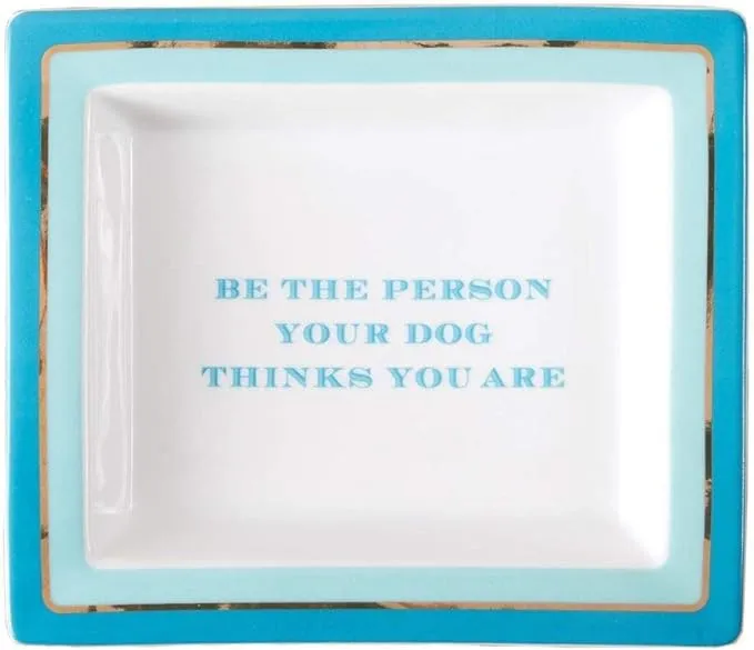 Two's Company "Be The Person Your Dog Thinks You are Desk Tray in Gift Box