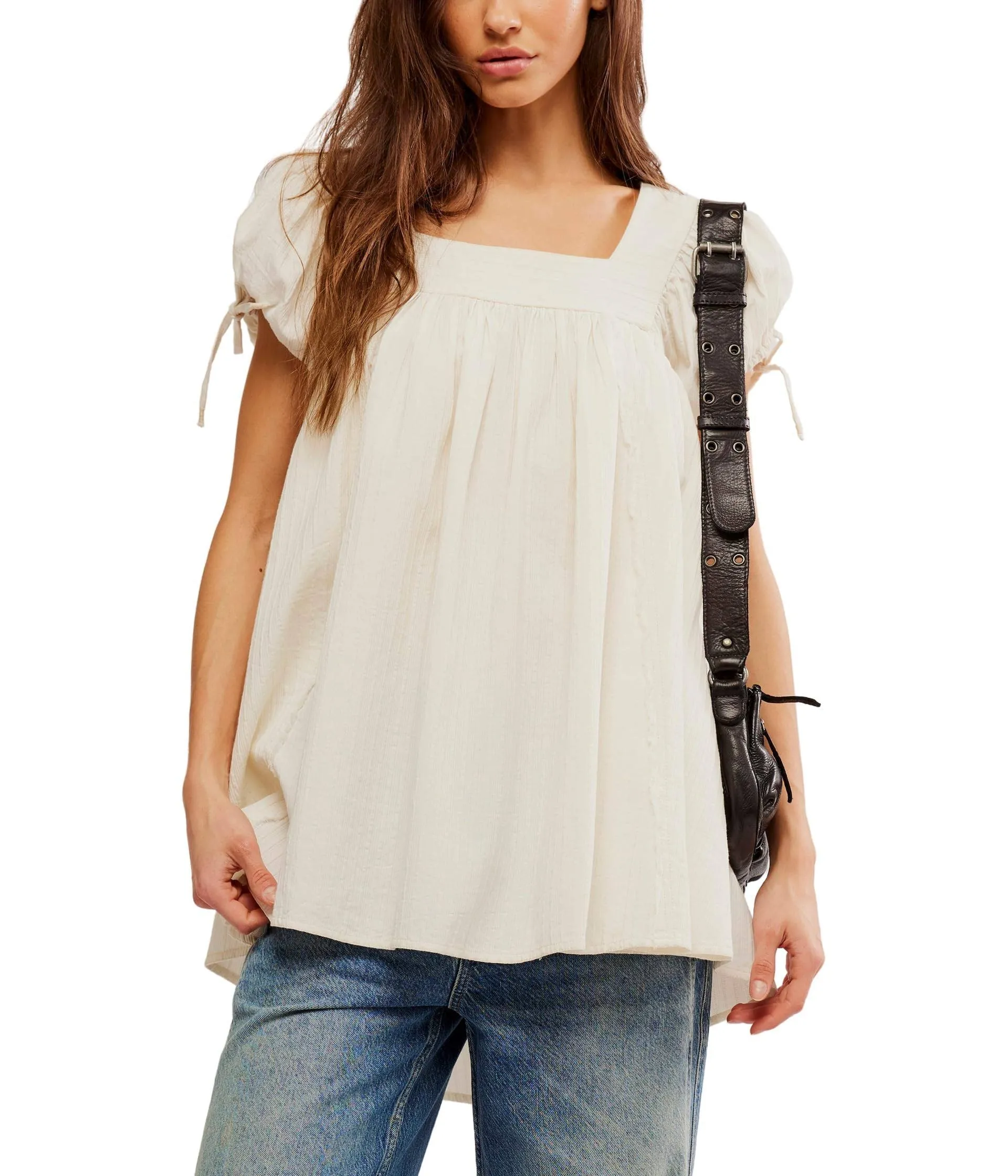 Free People Women's Summer Camp Tunic - White - Mini Dresses