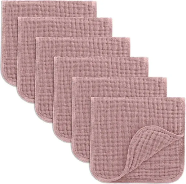 Muslin Burp Cloths by Comfy Cubs - Mauve