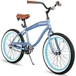 JOYSTAR 20 24 26 inch Beach Cruiser Bike for Kids, Youth, Men and Women Blue / 20 inch